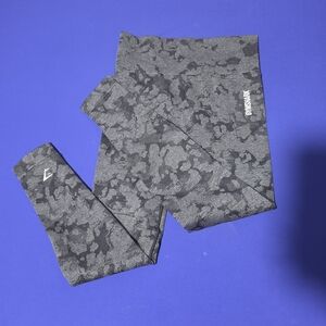 Gymshark Black & Gray Camo Leggings